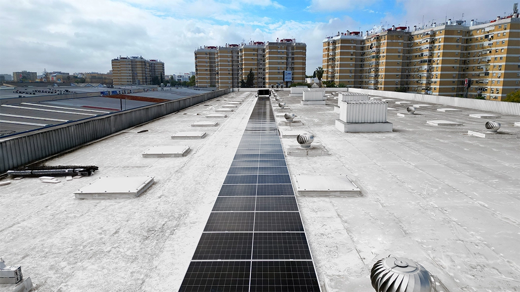 Vista alta placas solares